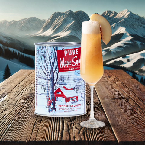 Cocktail Bellini à l'Érable