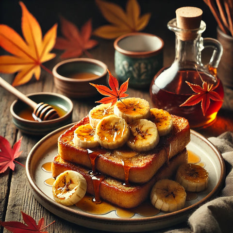 Pain Perdu à la Banane et au Sirop d’Érable