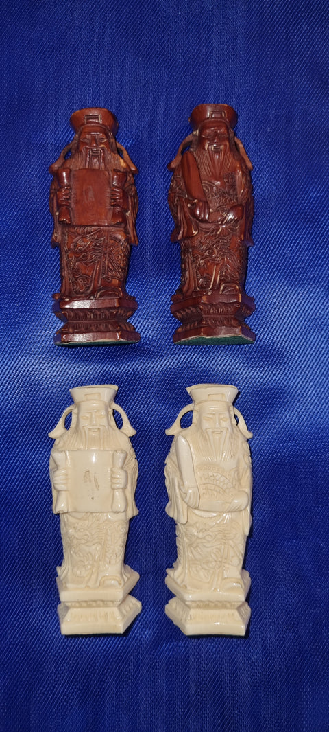 Jeu d'échec en ivoire et plateau en érable